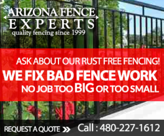 arizona fencing contractor for vinyl fences